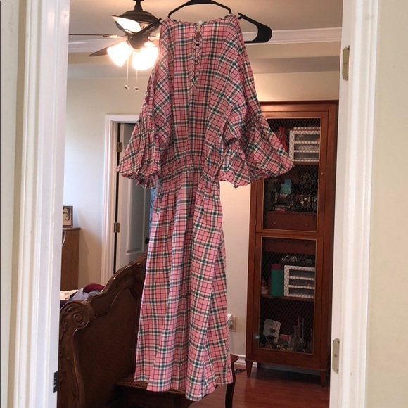 H&M plaid cold shoulder dress - Picture 4 of 5